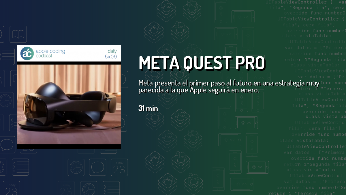 Meta Quest Pro — Apple Coding Daily — Cuonda