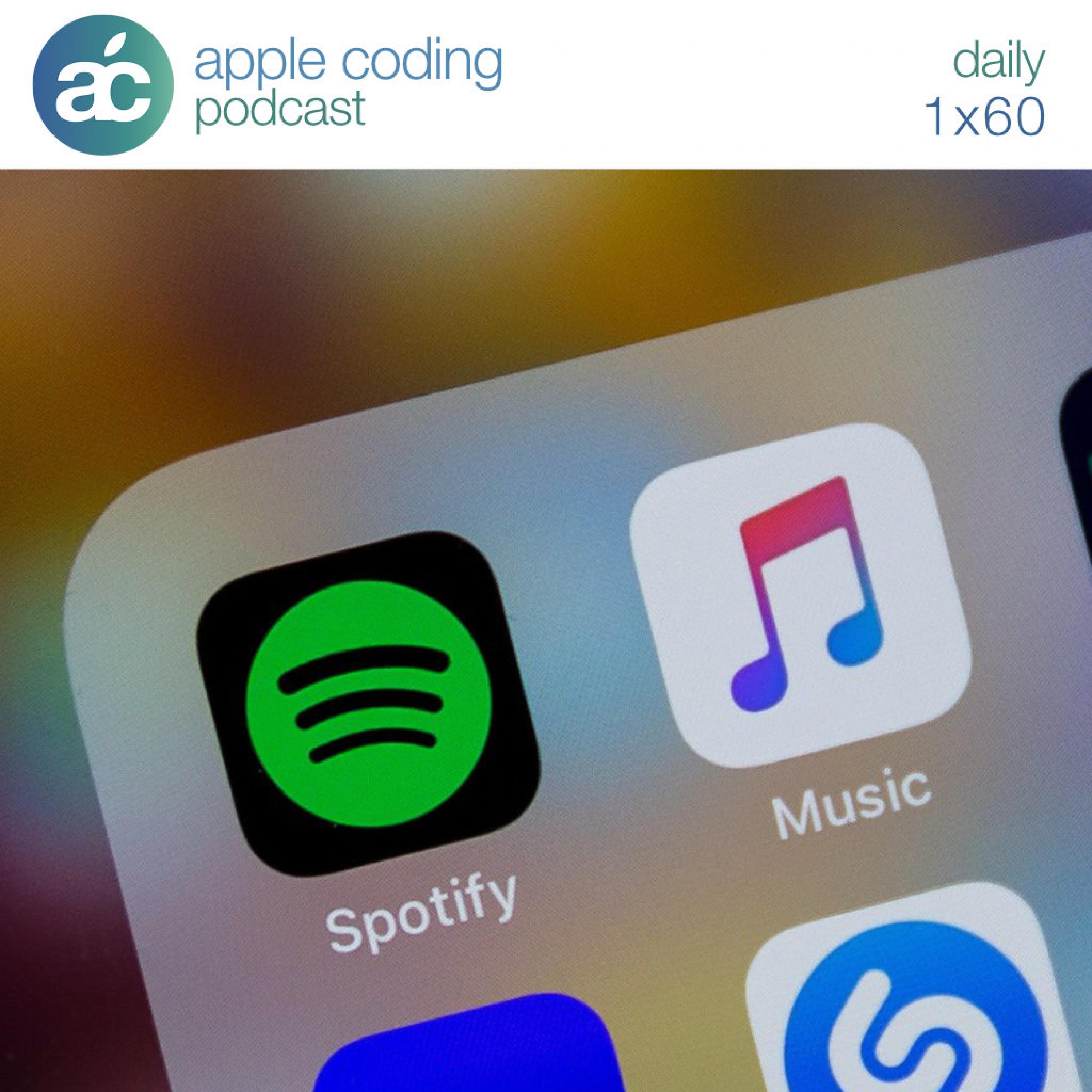 Spotify vs Apple episode artwork