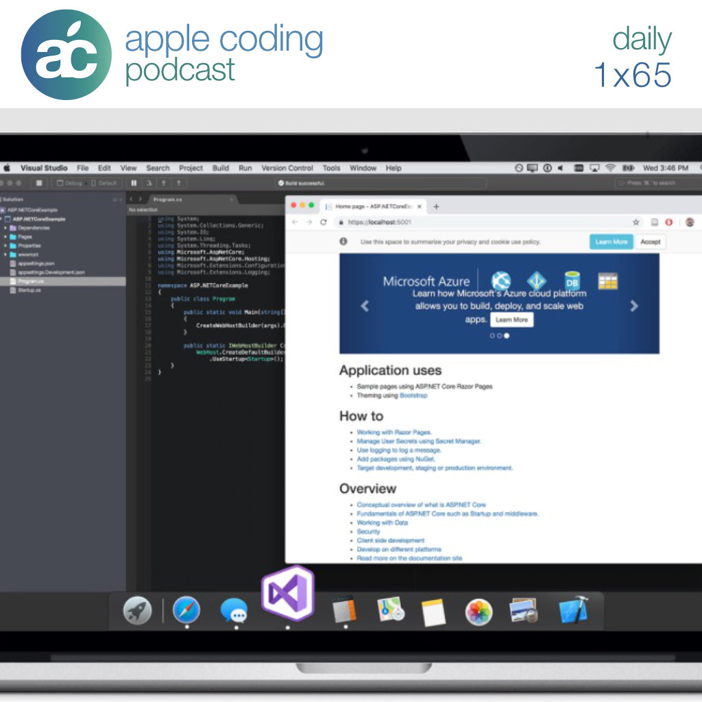 c# visual studio compile for a mac